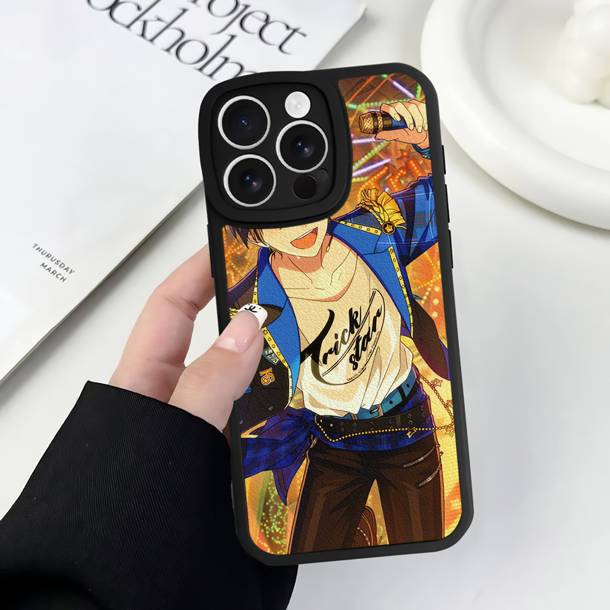 （画像用） あんさんぶるスターズ! Ensemble Stars 【iPhone 16シリーズ対応】シリコンスマホケース（レザー調） 材質：シリコン